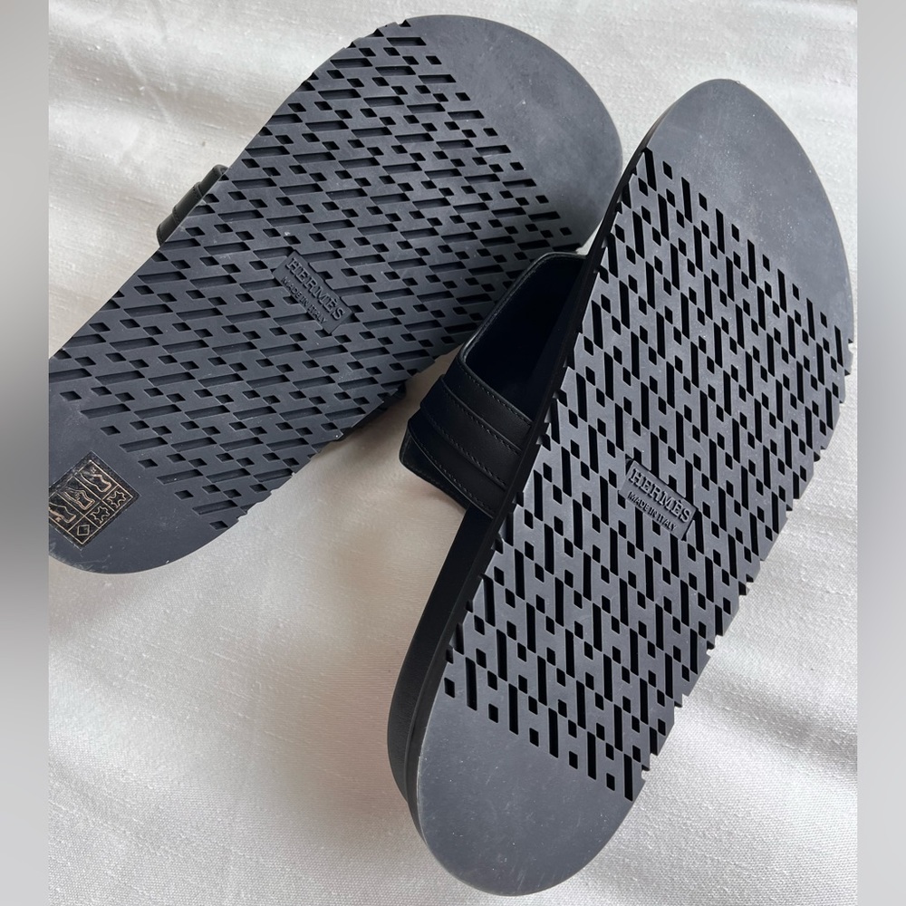 Hermes Empire sandals, black, size 38 - Picture 3 of 4